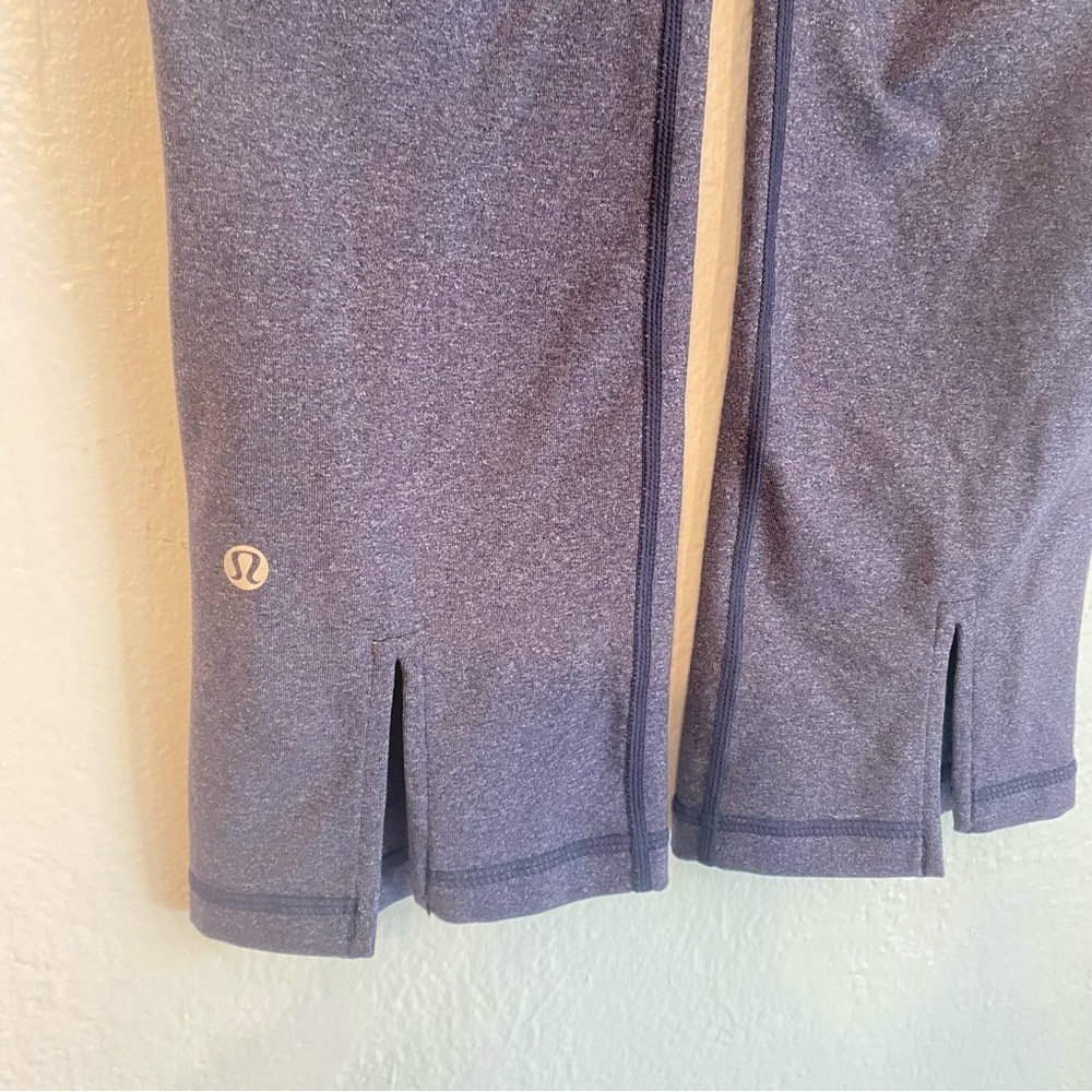 lululemon athletica Heathered Purple Cropped Leggings size 4 - Picture 6 of 6